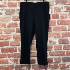 Chaus Pants Women's Size 16 Plain Black Stretchy Casual Work Office Trousers